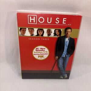 House MD The Complete Season Three 3 (5-DVD Disc Set) BRAND NEW SEALED